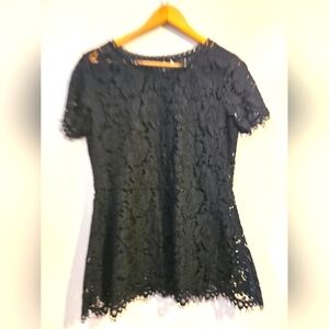 IAMNYC short-sleeved multi layered intricate print